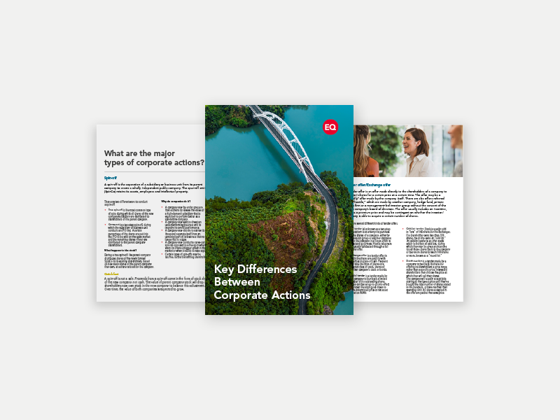 Key Differences Between Corporate Actions