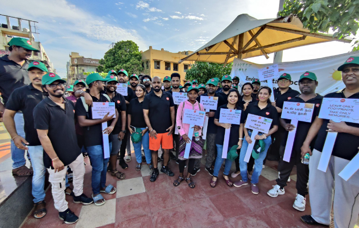 EQ India Participate In A Beach Clean-Up Drive In Chennai To Mark International Coastal Clean-up Day