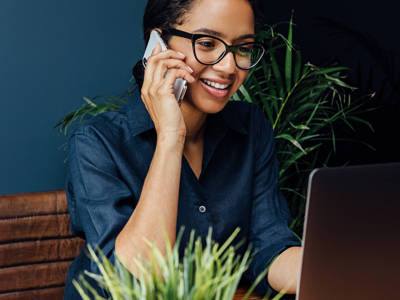 Woman Talking On Phone